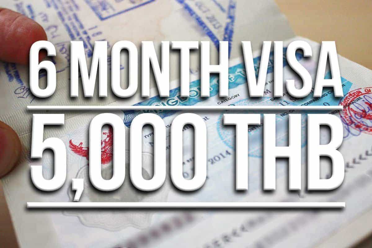 Thailand Tourist visas for 6 months